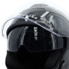 Kask FERRO OF828 z szybą i blendą przeciwsłoneczną bez szczęki czarny