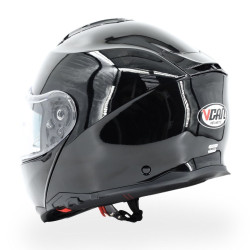 Kask VCAN H272 Black z podnoszoną szczęką i blendą czarny
