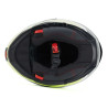 Kask VCAN H272 Sports Yellow Black z podnoszoną szczęką i blendą czarno-szaro-żółty