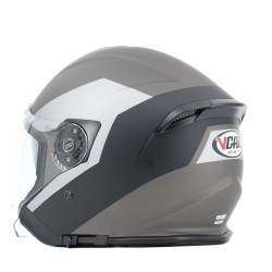 Kask VCAN model H586 Palio Black Titanium bez szczęki czarno-szaro-tytanowy mat