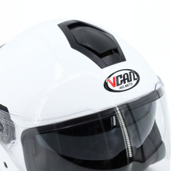 Kask VCAN model H586 White bez szczęki biały