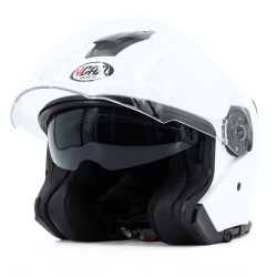 Kask VCAN model H586 White bez szczęki biały