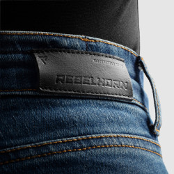 Jeansy motocyklowe Rebelhorn Classic Washed Blue Monolayer