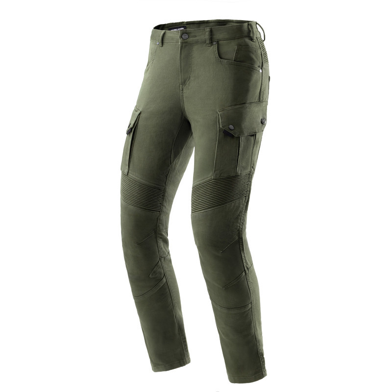 Jeansy motocyklowe Rebelhorn Faster Olive Green
