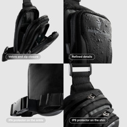 Torba na Nogę Rebelhorn Hip 2 Black Grey M