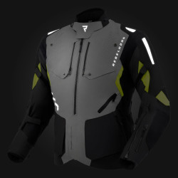 Kurtka motocyklowa tekstylna Rebelhorn Hiker 4 Black Grey Fluo Yellow