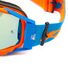 Gogle ASIX AS3 pomarańczowo niebieskie mat lustro błękitne