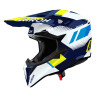 Kask motocyklowy Airoh Wraaap Vision Yellow Blue Gloss